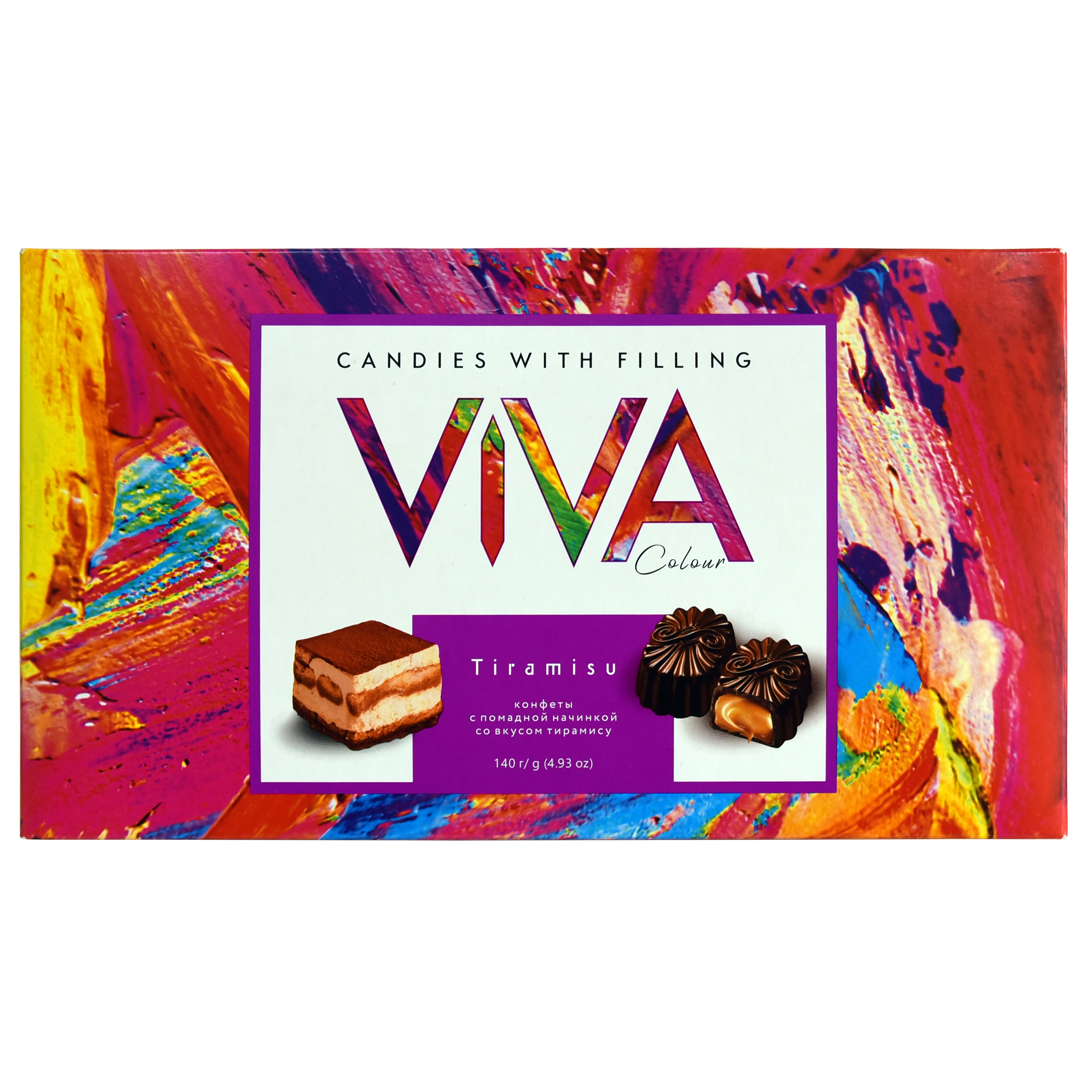 Скрынка цукерак «Viva colour» са смакам тырамісу