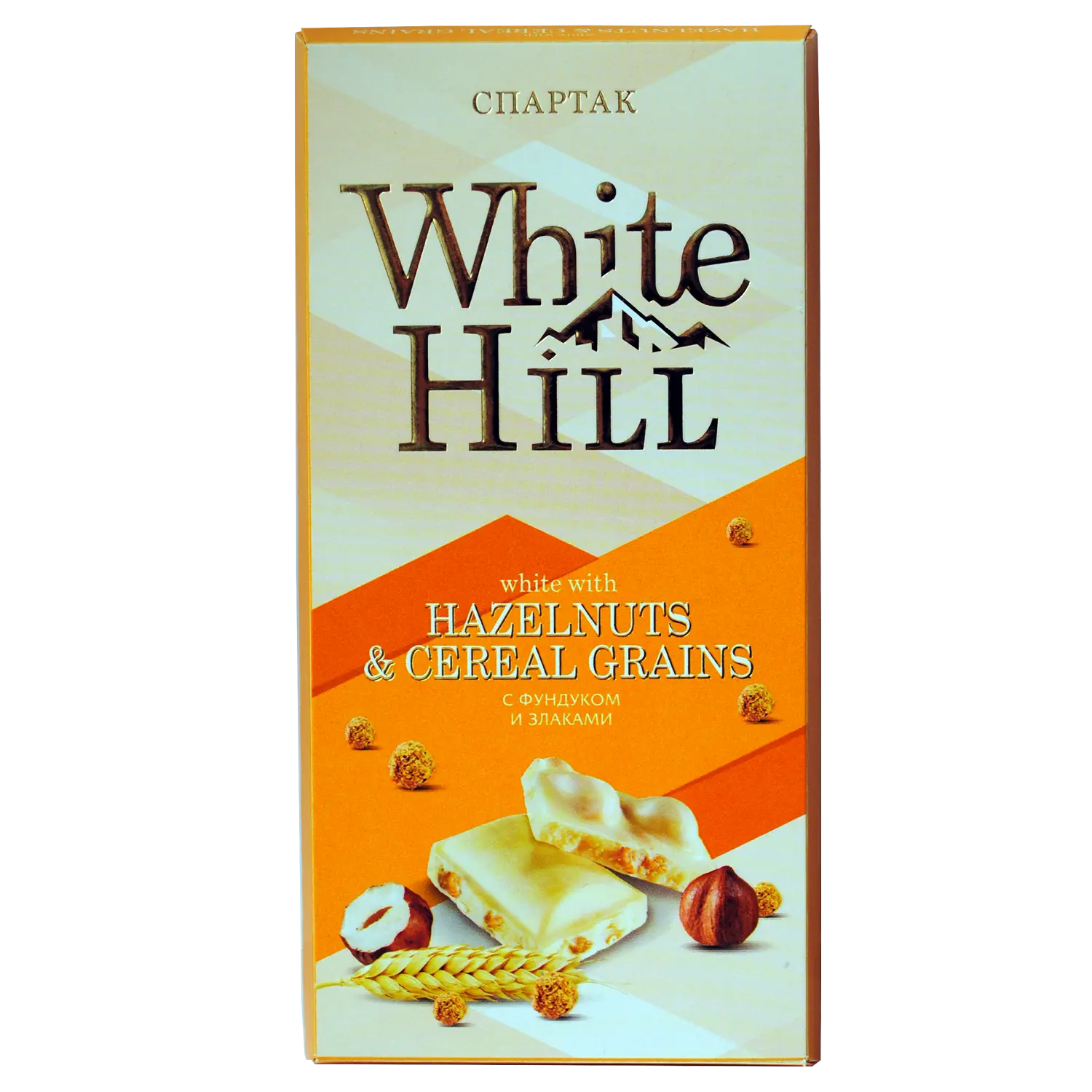 Шоколад белый с фундуком и злаками Шоколад белый с фундуком и злаками