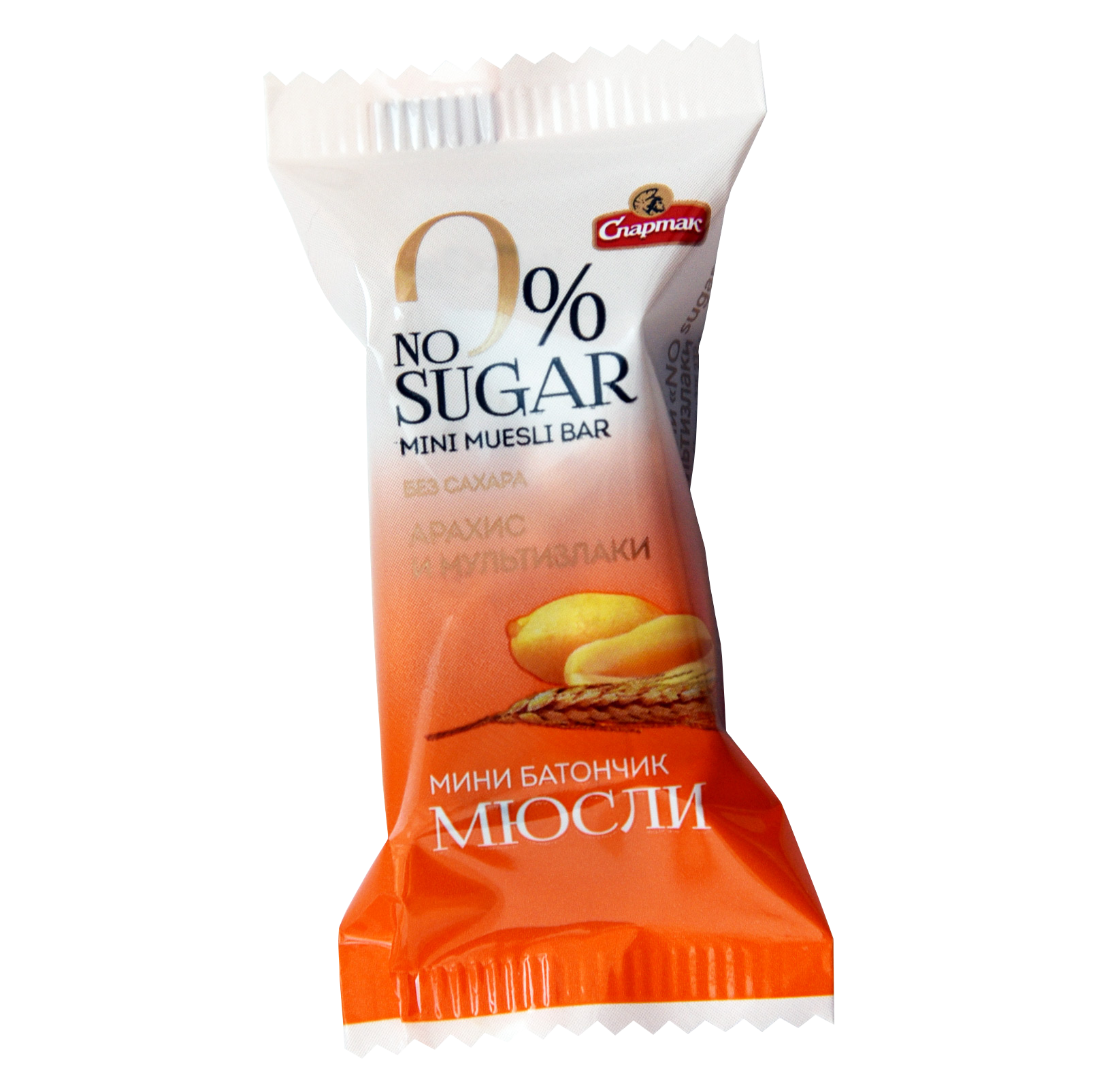 Міні батончык-мюслі «Без цукру» арахіс і мульцізлакі