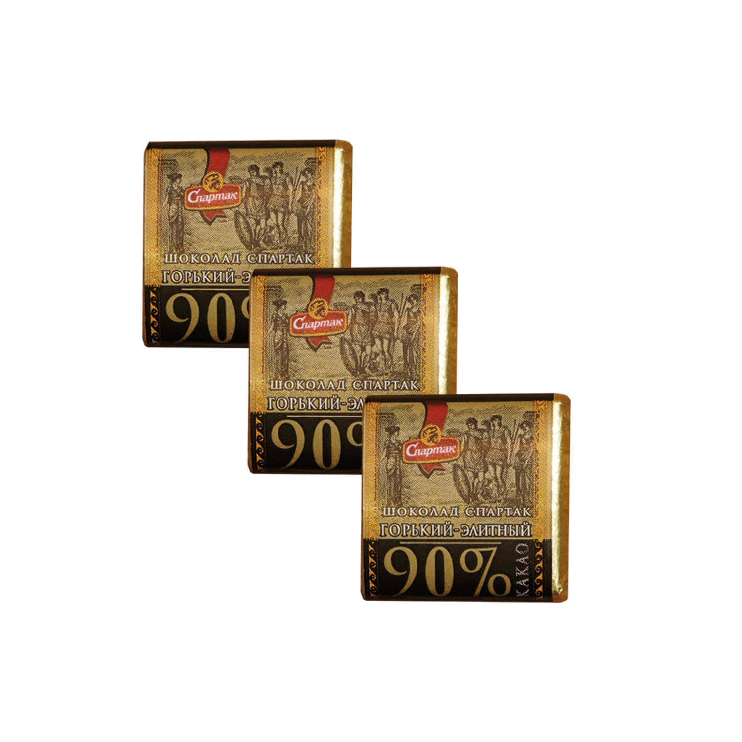 斯巴达克黑巧克力 90%, 5 克