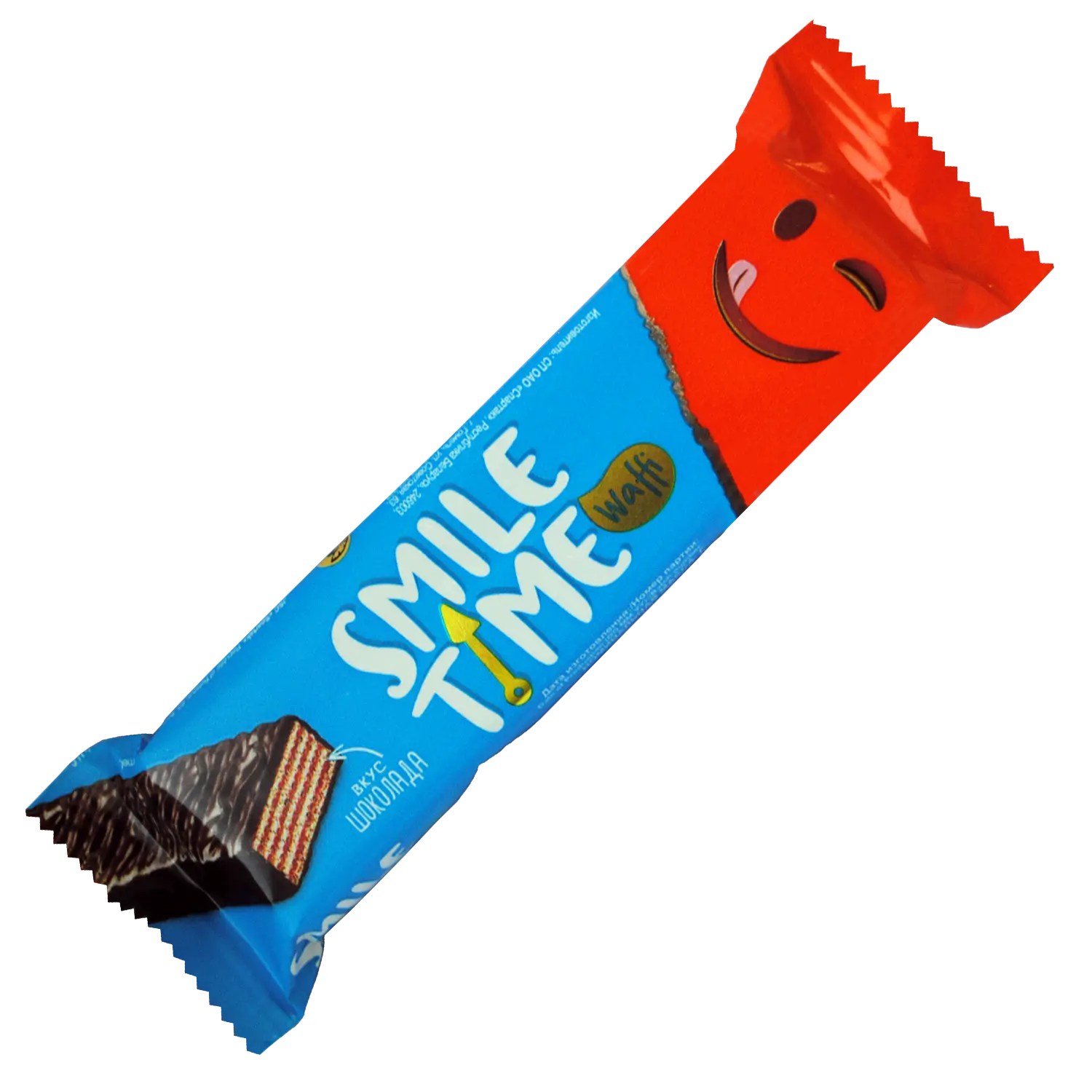 Вафельный батончик «Smile time» со вкусом шоколада Вафельный батончик «Smile time» со вкусом шоколада