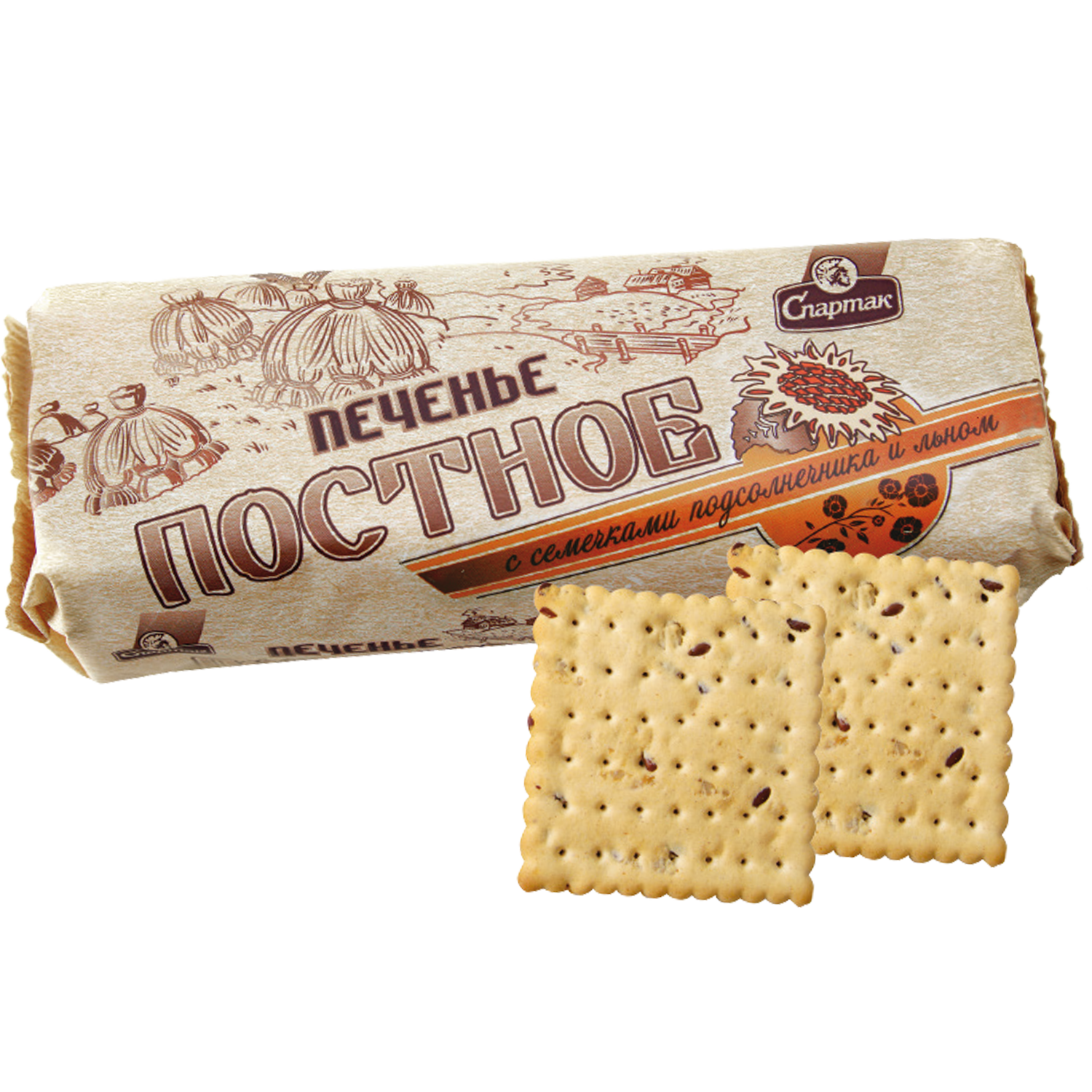 Печыва «Поснае» з насеннем сланечніка ды ільном, 220