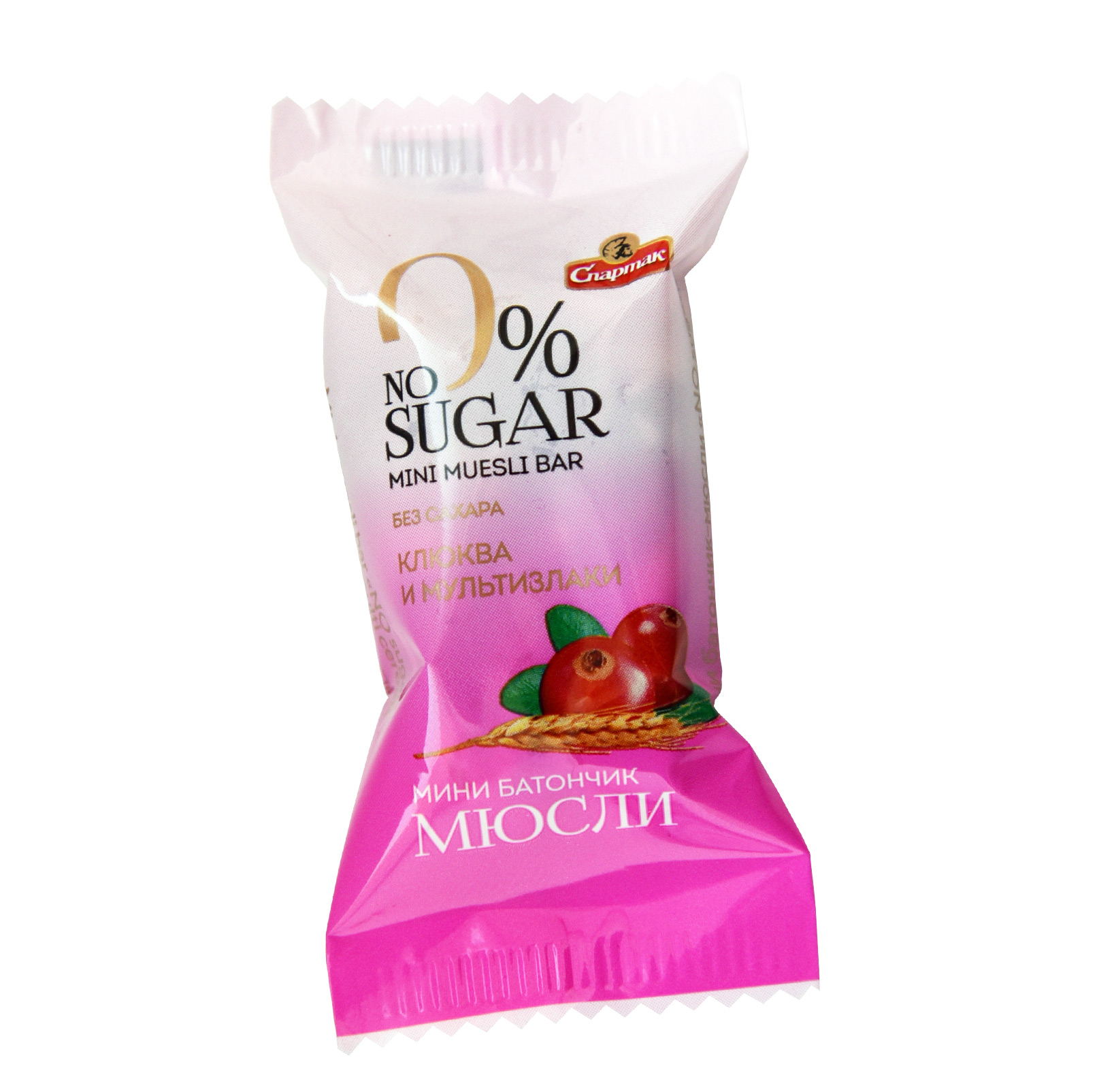 Mini muesli bar «NO sugar» cranberry and multigrain