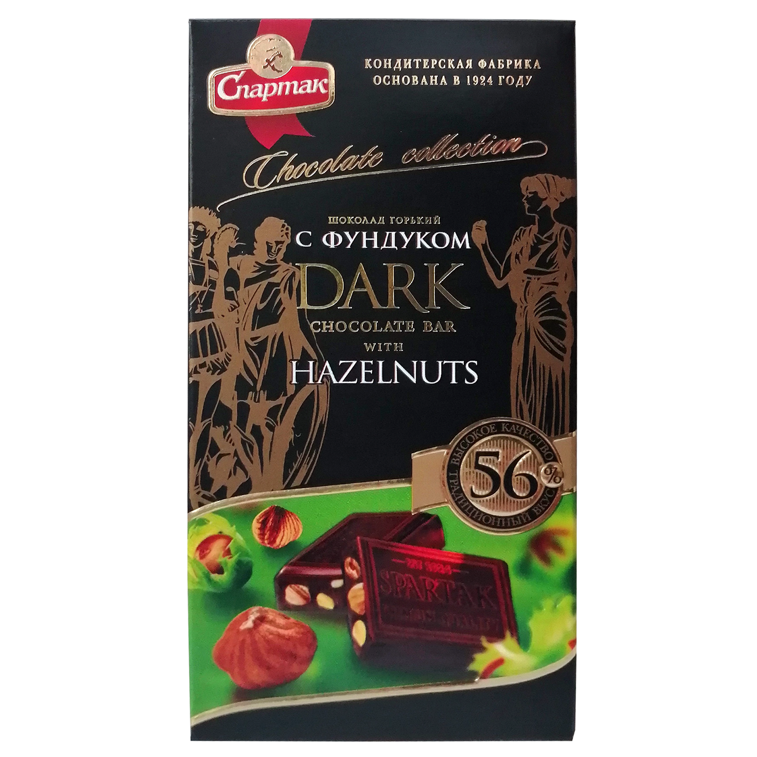 «斯巴达克» 榛果黑巧克力