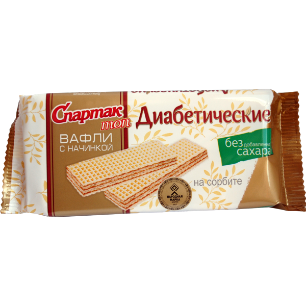 Вафлі дыябетычныя «Спартак» ТОП на сарбіце
