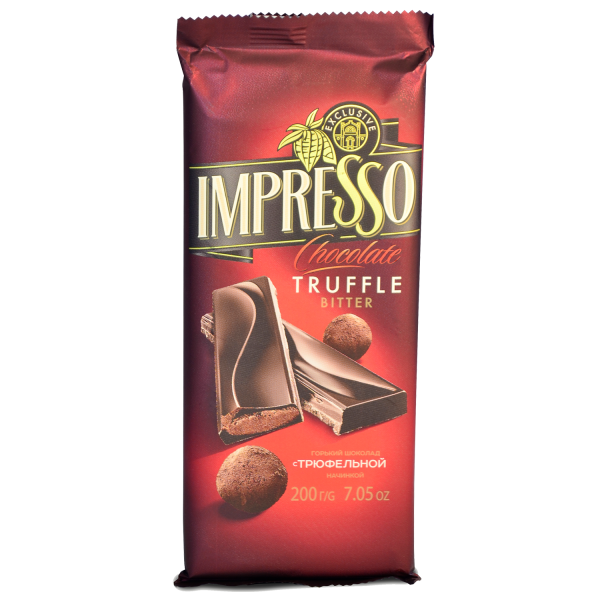 Шакалад горкі «Impresso» з труфелевым начыннем