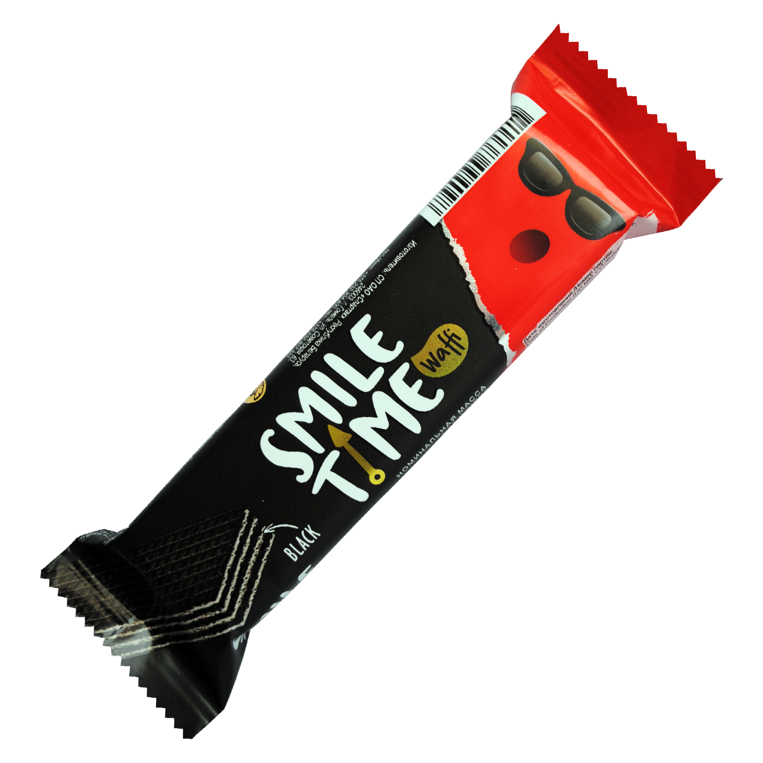 Вафельны батончык «Smile Time» black