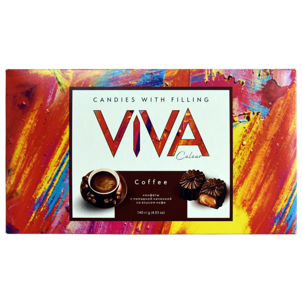 Candies «Viva color» with coffee flavor