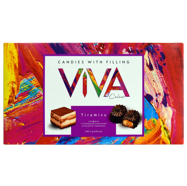 Скрынка цукерак «Viva colour» са смакам тырамісу