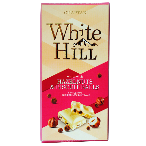 «White Hill» 饼干球和榛子夹心白巧克力