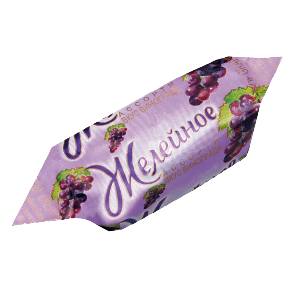 Jelly assorti top with grape flavour