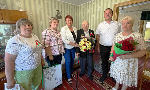 Поздравление ветерана ВОВ