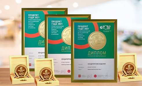 Золотые медали «Продукт года – 2021»