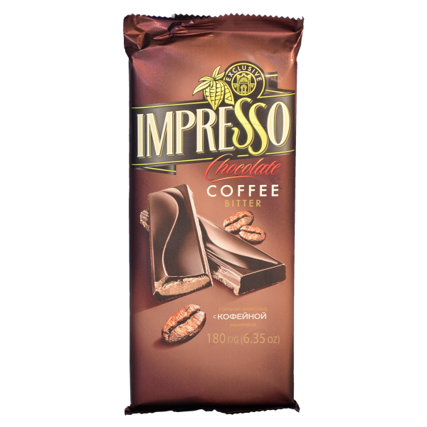 Шакалад горкі «Impresso» з кававым начыннем