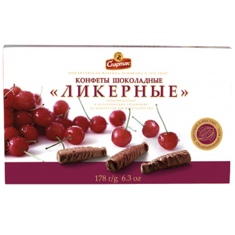 Цукеркі шакаладныя «Лікёрныя»