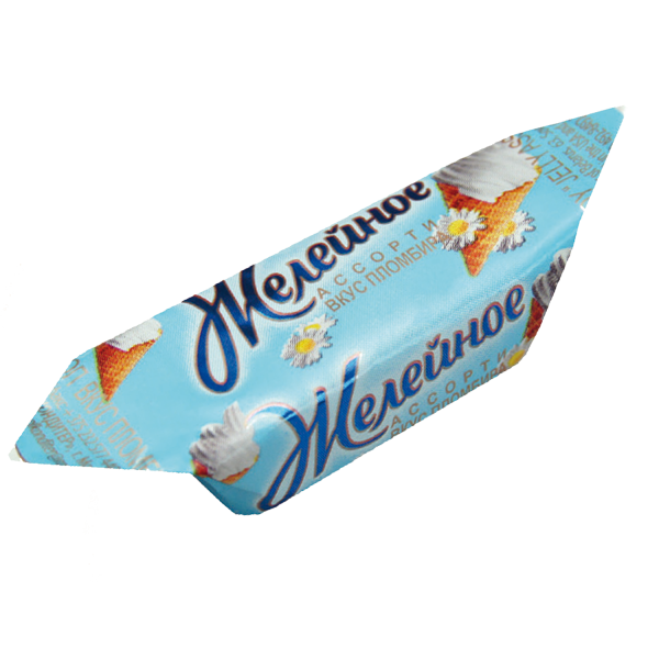 Jelly assorti top with ice cream flavour